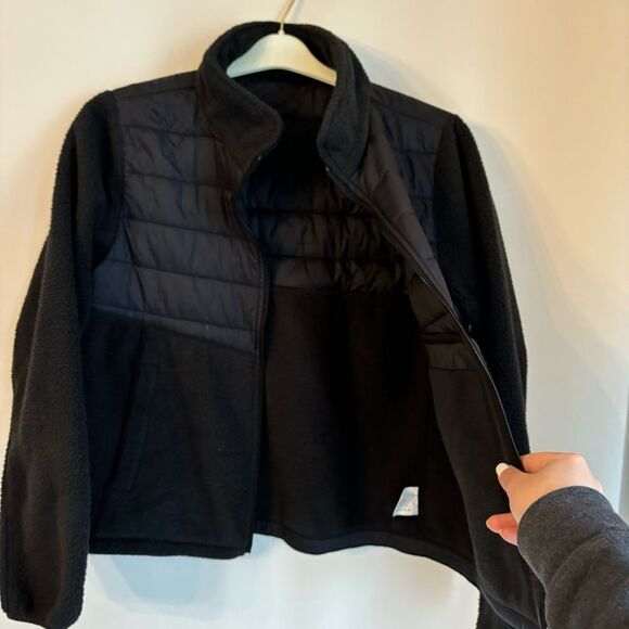 Zyia Active Targhee Women’s black full zip puffer fleece jacket  medium GUC! 🌙 - Picture 5 of 13
